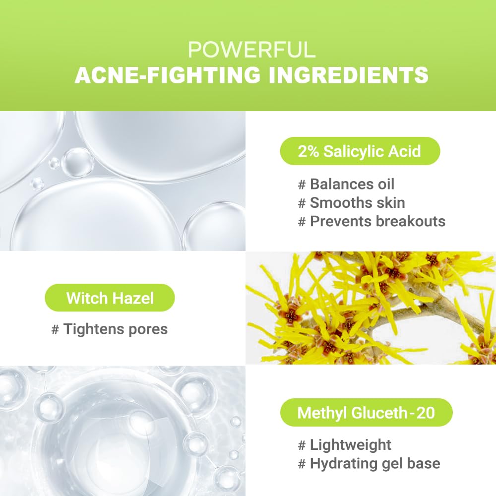 pure.tiful 2% Salicylic Acid (BHA) Serum for Acne & Blackheads - Unclogs Pores, Oil Control, Sensitive-Skin Safe, Fragrance-Free,1 fl.oz