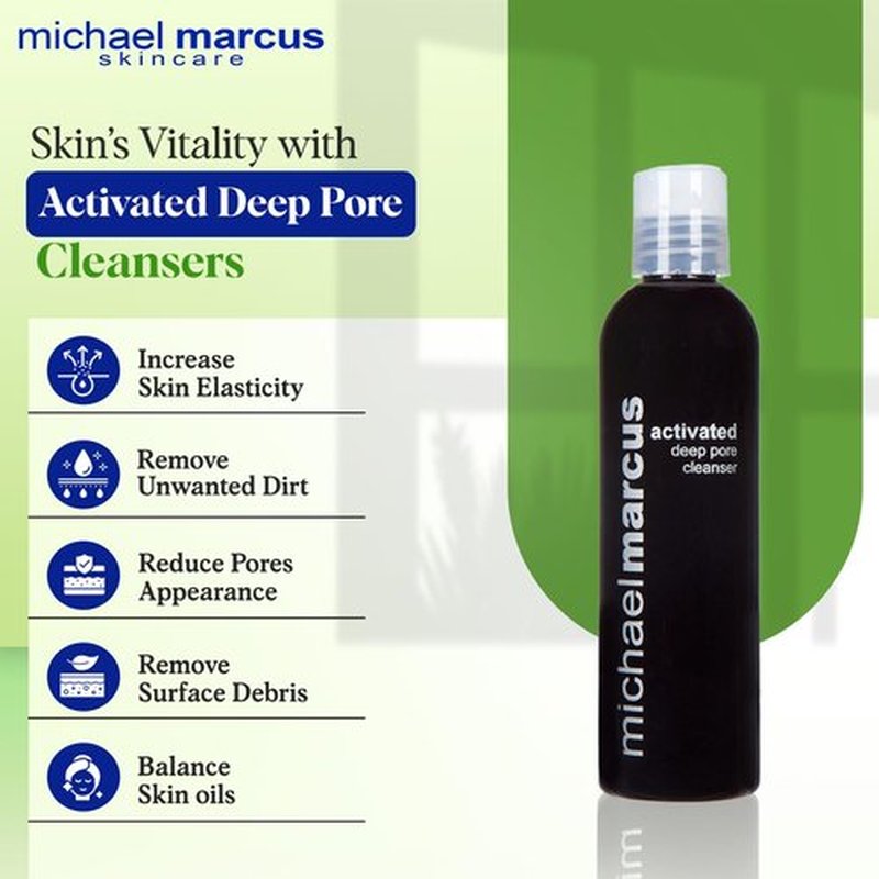 Michael Marcus 3 in-1 Try Me Cleansing Set with Jojoba Cleanser, Cleanse Foaming Aloe & Deep Pore Cleanser – Gentle Skin Purifying Facial Cleansers Gift for Men & Women of All Skin Type – 2 Fl oz Each
