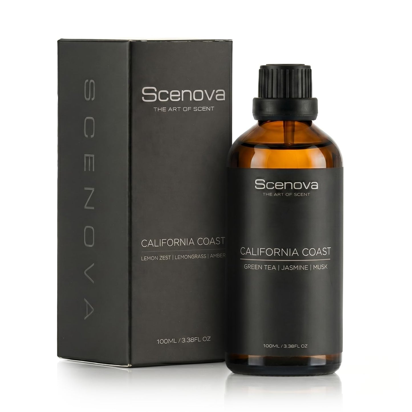 California Coast Diffuser Oil, Inspired By Delano Beach, Hints of Jasmine, Green Tea, Lemongrass. 100ml 3.3 Fl Oz. IFRA Certified Max Concentration, GMO Free, Child and Pet Safe.