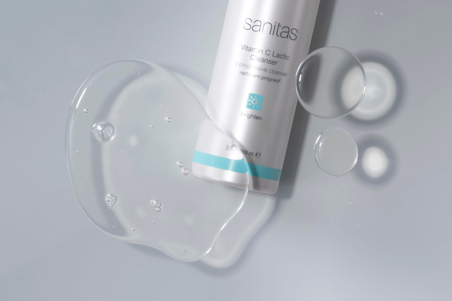 Sanitas Skincare Vitamin C Lactic Cleanser, Complexion Renewing, Active Cleanser, Lactic Acid, 5 Ounces