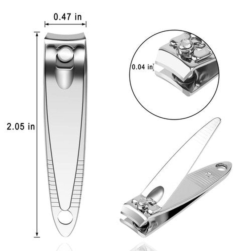 Stainless Steel Nail Clippers Individually Wrapped, 100 Pack Nail Clippers Bulk,Bulk Nail Clippers for Homeless Individually Wrapped, for Homeless,Shelter, Air Bnb, Hotel (100 PCS)