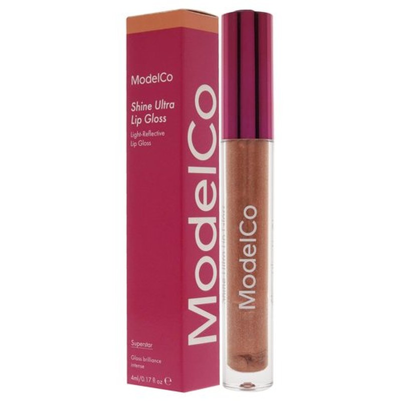 MODELCO Shine Ultra Lip Gloss - Shimmer-Infused Formula - Light-Reflecting And Hydrating - Long-Wear, High-Shine Color And Volume - For Super Luscious Lips In Seconds - Superstar - 0.17 Oz