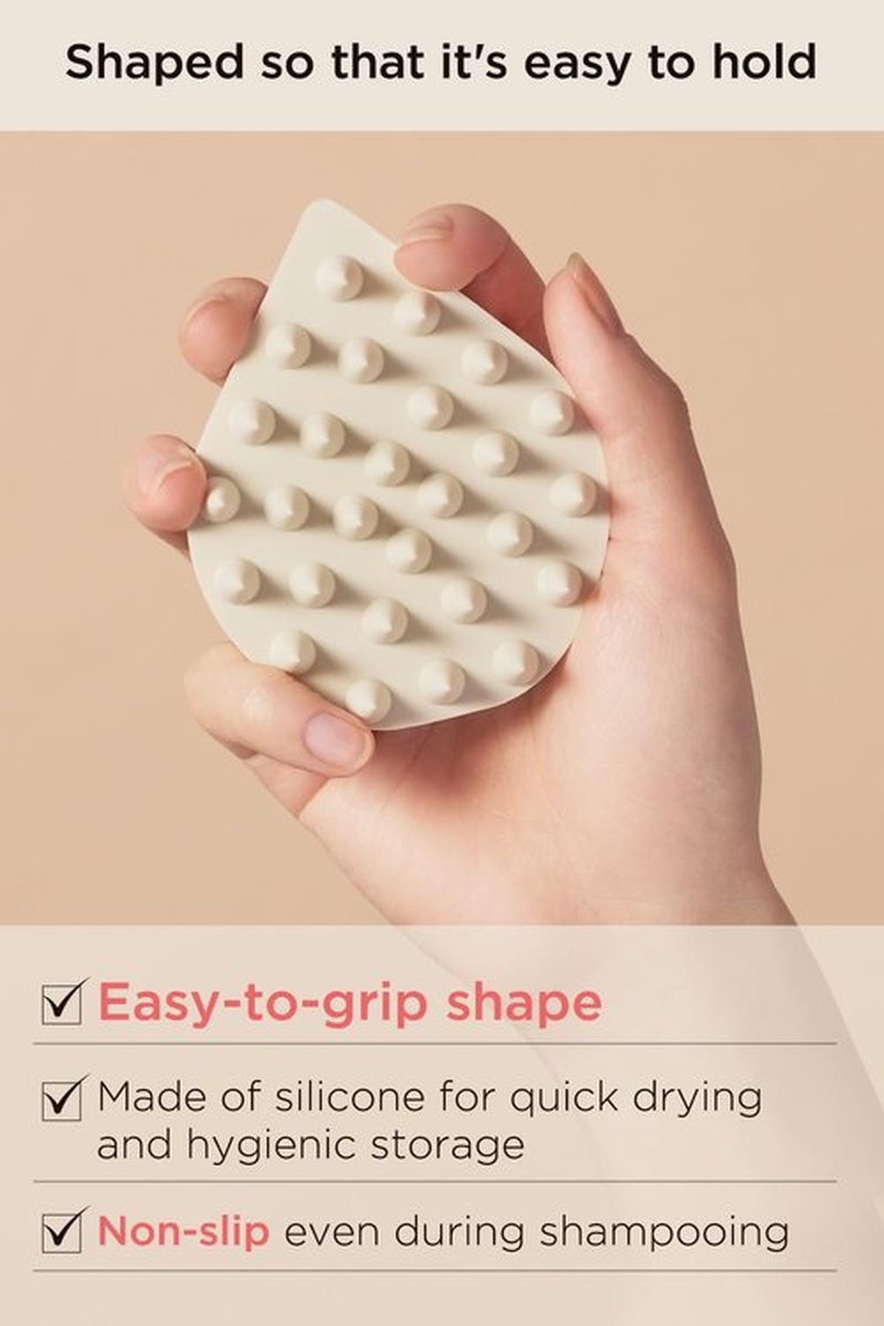 ETVOS Relaxing Massage Brush Matte Pink
