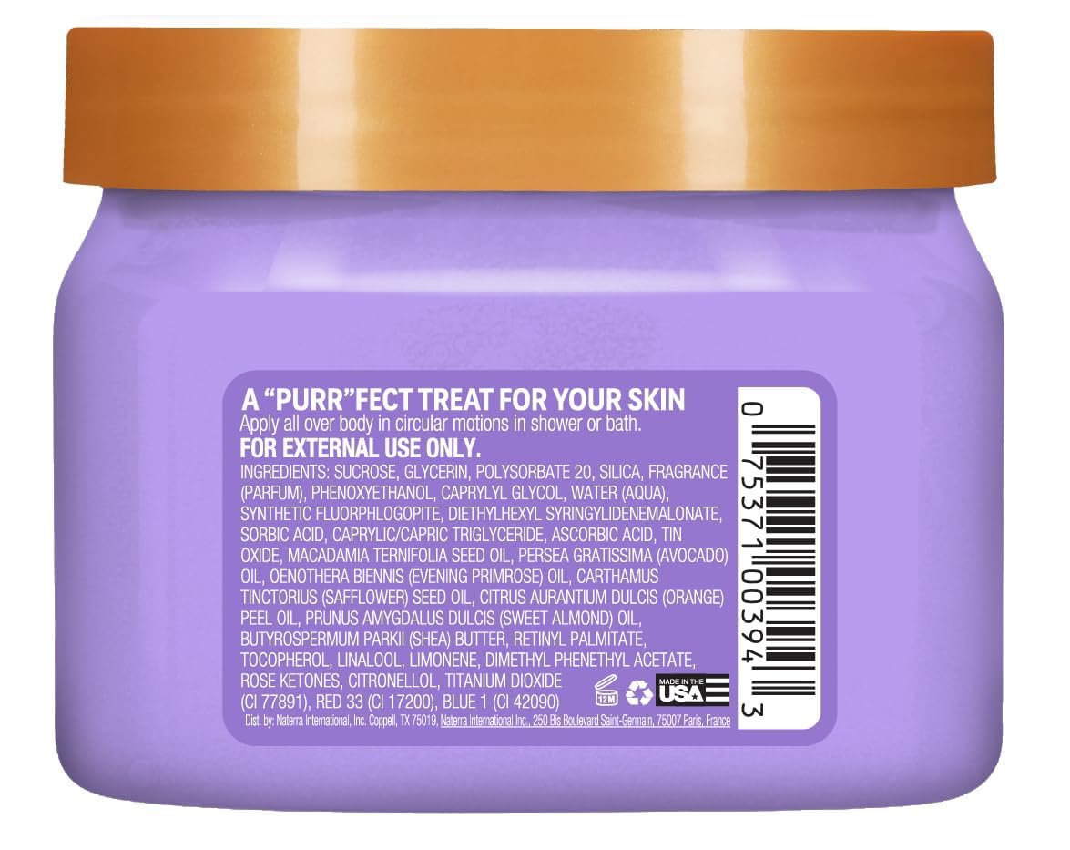 Tree Hut Shea Sugar Scrub Meyow | Exfoliating Body Scrub Removes Dead, Dry Skin for a Soft & Hydrated Feel | Nourishing Essential Body Care | 18 fl oz.