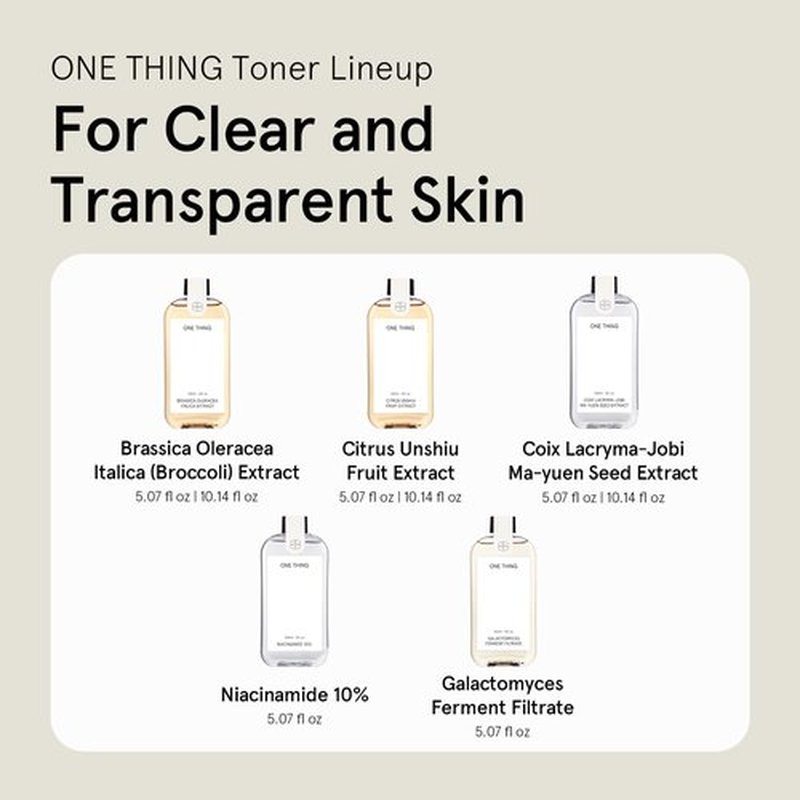 ONE THING Galactomyces Ferment Filtrate Toner 5.07 Fl Oz | Hydrating Facial Daily Essence for Clear Transparent Glowy Smooth Plump Radiant Skin, Revitalizing Soothing Dull Tone | Korean Skin Care