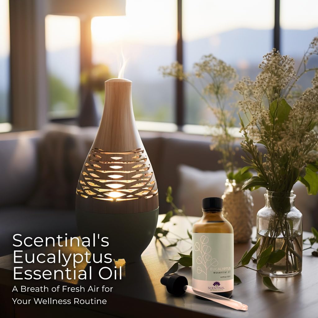 Scentinal Premium Essential Oil - 100% Pure, Natural & Authentic - Extra Large 4oz Bottle (120ml) with Eyedropper - Refreshing Aromatherapy Experience (4 oz / 120ml, Variety Pack)