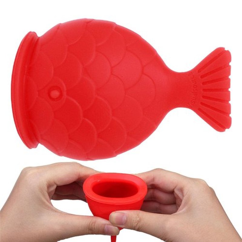 Yutdiery Red Fish Lip Plumper, Soft Silicone Fish Lip Plumper Tool, Natural Pout Mouth Device for Sexy Lip Beauty Mouth, Drop-Resistant and No Fading Lip Plumper Device (2PCS)