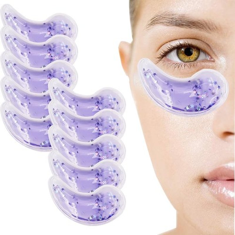 Eye Pad, Gel Eye Pad Cold Eye Mask Hot Cold Compress Reusable Gel Eye Pads Treat Eye Swelling