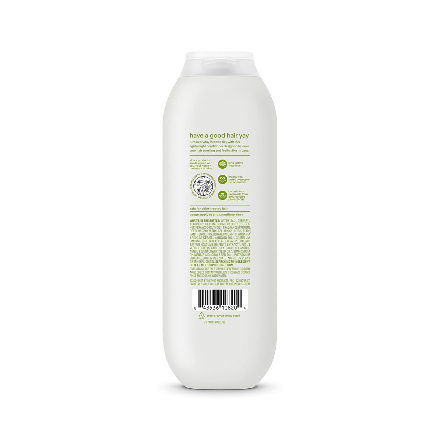 Method Volumizing Shampoo, Pure Peace with Rose, Peony, and Pink Sea Salt Scent Notes, Paraben and Sulfate Free, 14 oz (Pack of 3)