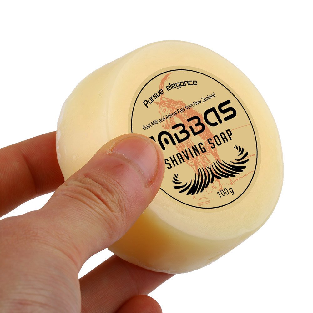 Anbbas Shaving Soap Goat Milk for Men Beard Traditional Wet Shave(7oz)