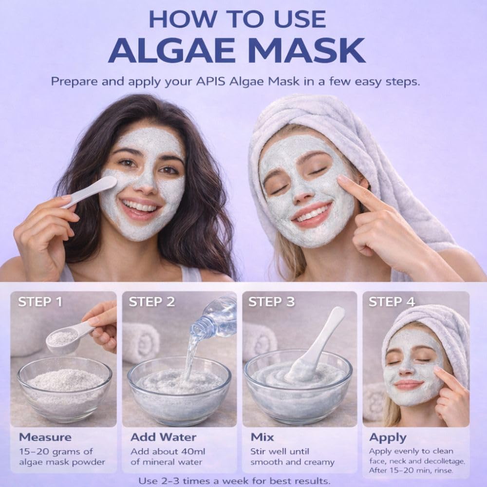 Apis Active Oxygen Peel Off Face Mask 0.66 lb - Cooling Algae Hydrating Face Masks with Hyaluronic Acid - Self Facial Skin Care Products - Moisturizing, Soothing, Energizing and Anti-Aging Effect