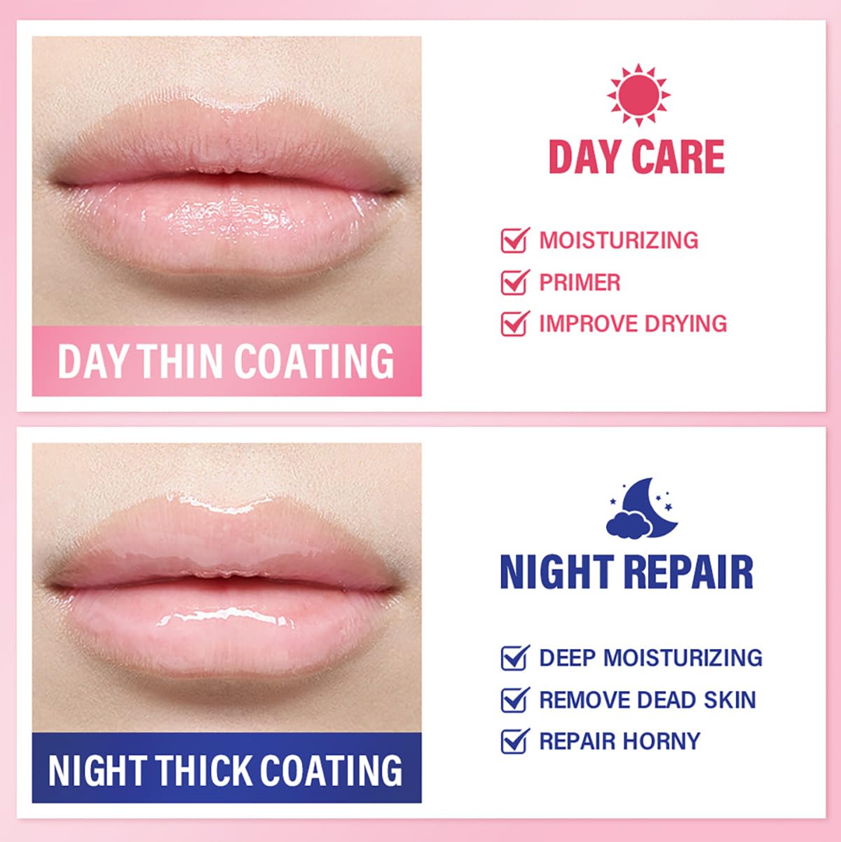 FYEBOO Fruit Lip Mask Set with Honey & Vitamin E, Moisturizing Overnight Treatment, Effective Reduces Lip Lines Prevention Dry and Cracked (6 Flavors)
