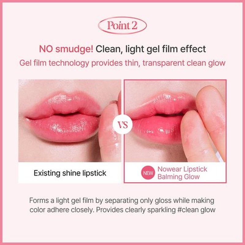 Espoir Lipstick Nowear Balming Glow #5 Blueberry 0.1oz Lightweight moisturizing lip | Long-Lasting Vibrant Color | Nonsticky Softness for chapped Lip Balm | Vegan Crueltyfree | Korean Lip Makeup