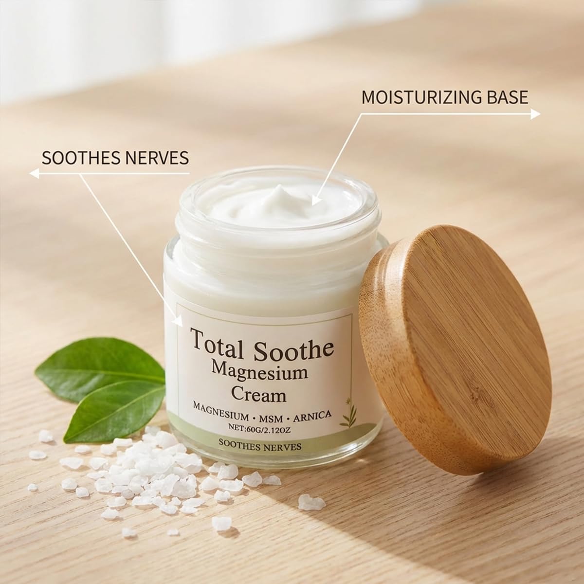 Total Relief Magnesium Cream, Joint Relief Cream with Mineral Delivery Formula, MSM & Arnica – Fast Absorbing, Non-Greasy Topical for Everyday Joint & Muscle Comfort