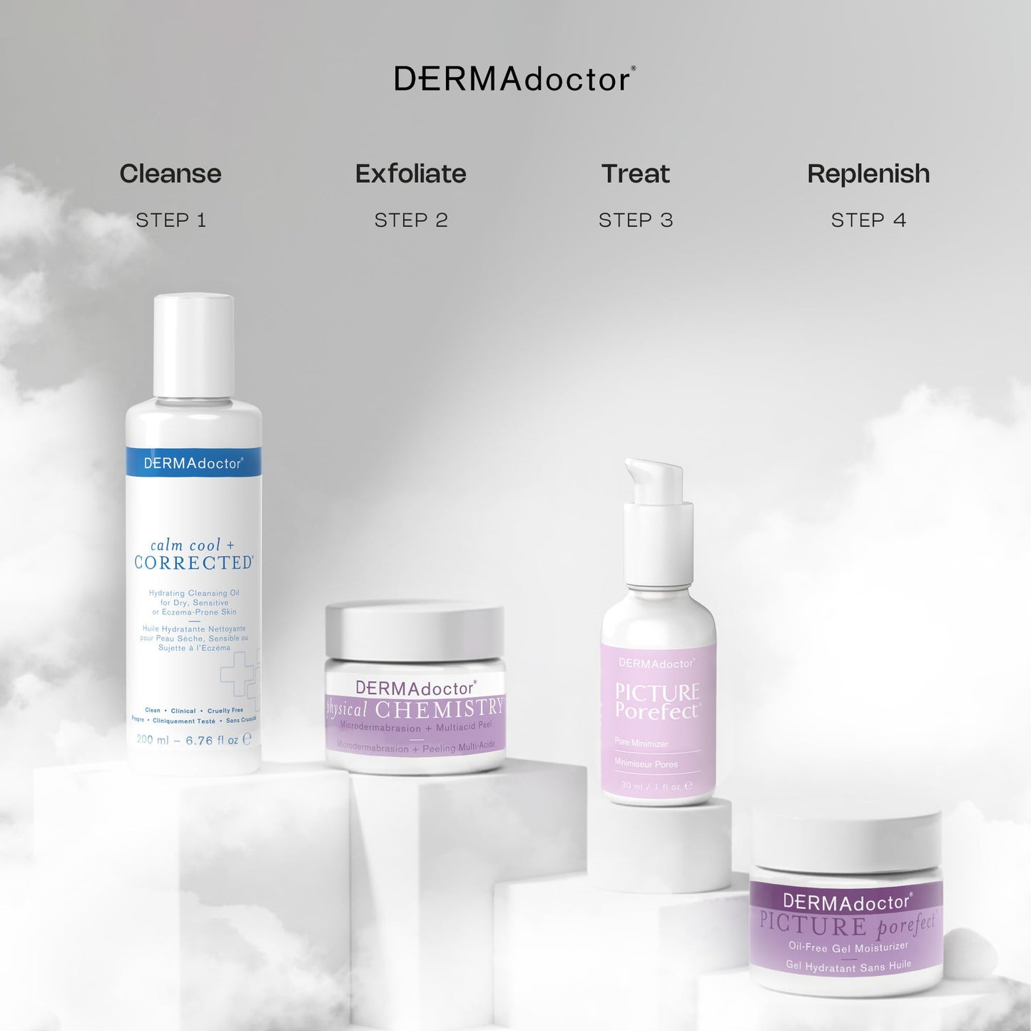 DERMAdoctor Physical Chemistry Dermatologist Formulated Microdermabrasion Facial Scrub + Multiacid Peel with AHA and BHA, Brightening, Smoothing, Pore Minimizer for face - 1.7 oz