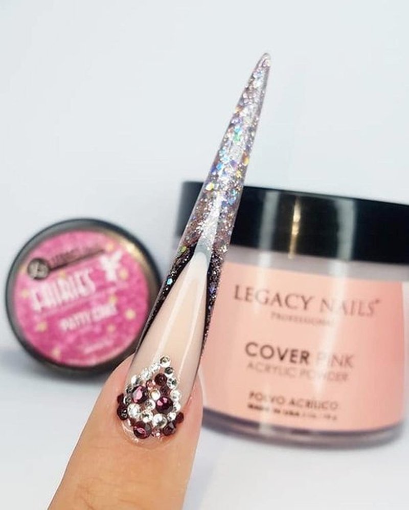 Legacy Nails Professional Cover Acrylic Powder, 4 ounces - Ideal For French Nail Art, Create Nail Art, Nail Extension That Provide a Healthy, Natural Look To Nails (COVER PINK)
