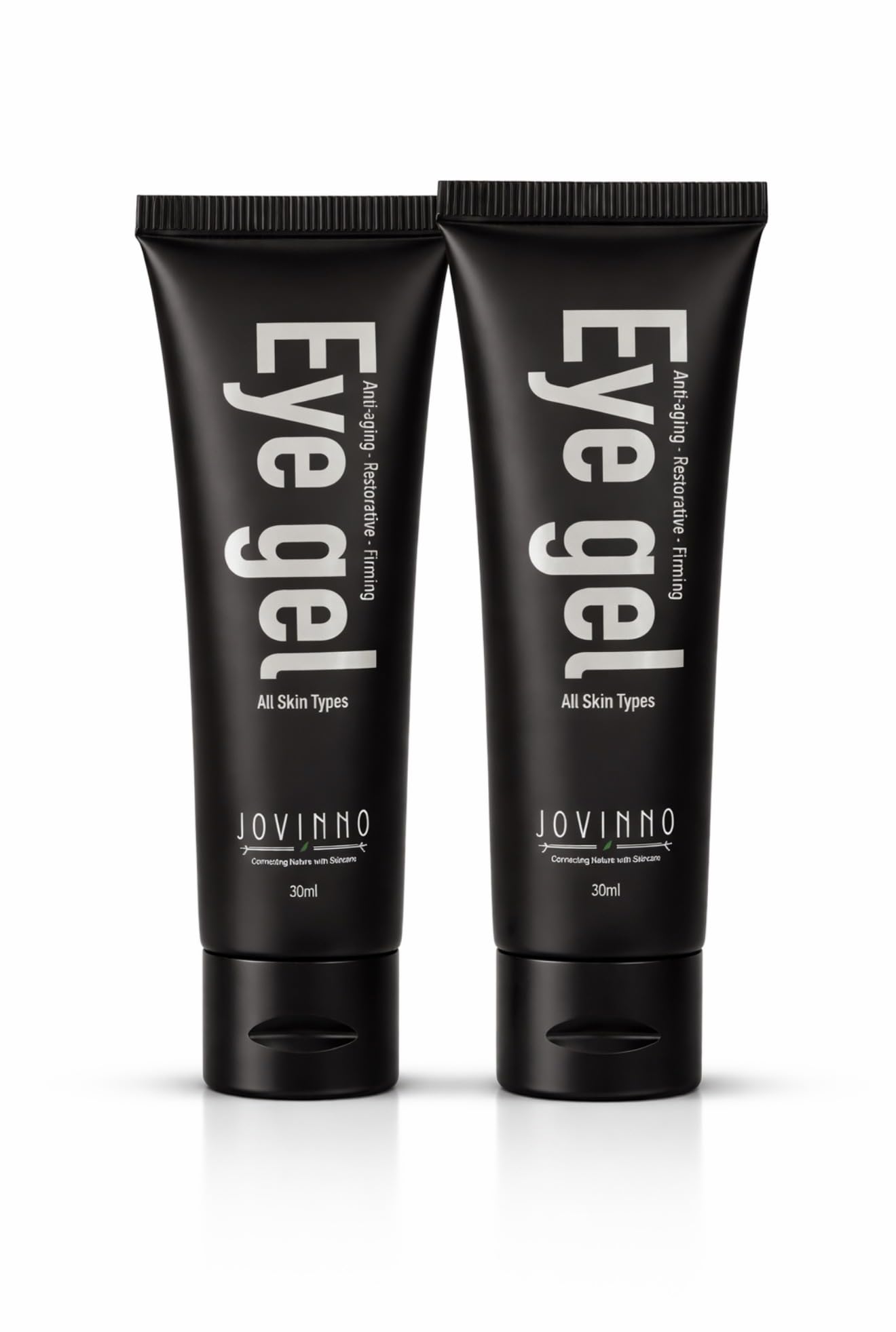 Jovinno Natural Eye Gel-Hydrating & Anti-Aging Hydrating Moisturizer-Restorative Daily Facial Cream for Wrinkles, Dry Skin & Radiant Complexion, 30ml