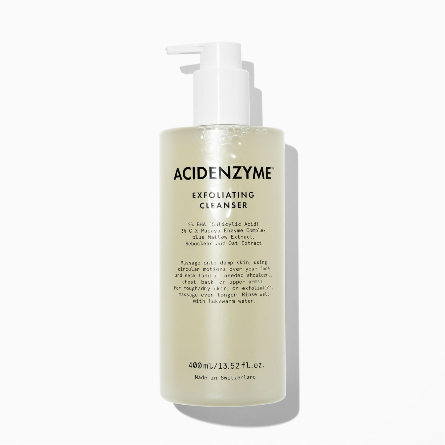 Beauty Pie AcidEnzyme Exfoliating Cleanser | Exfoliating Face & Body Wash | Smooth, Purify & Clarify Skin | Salicylic Acid AHA BHA Exfoliant | Deep Pore Cleanser | 13.52 fl oz