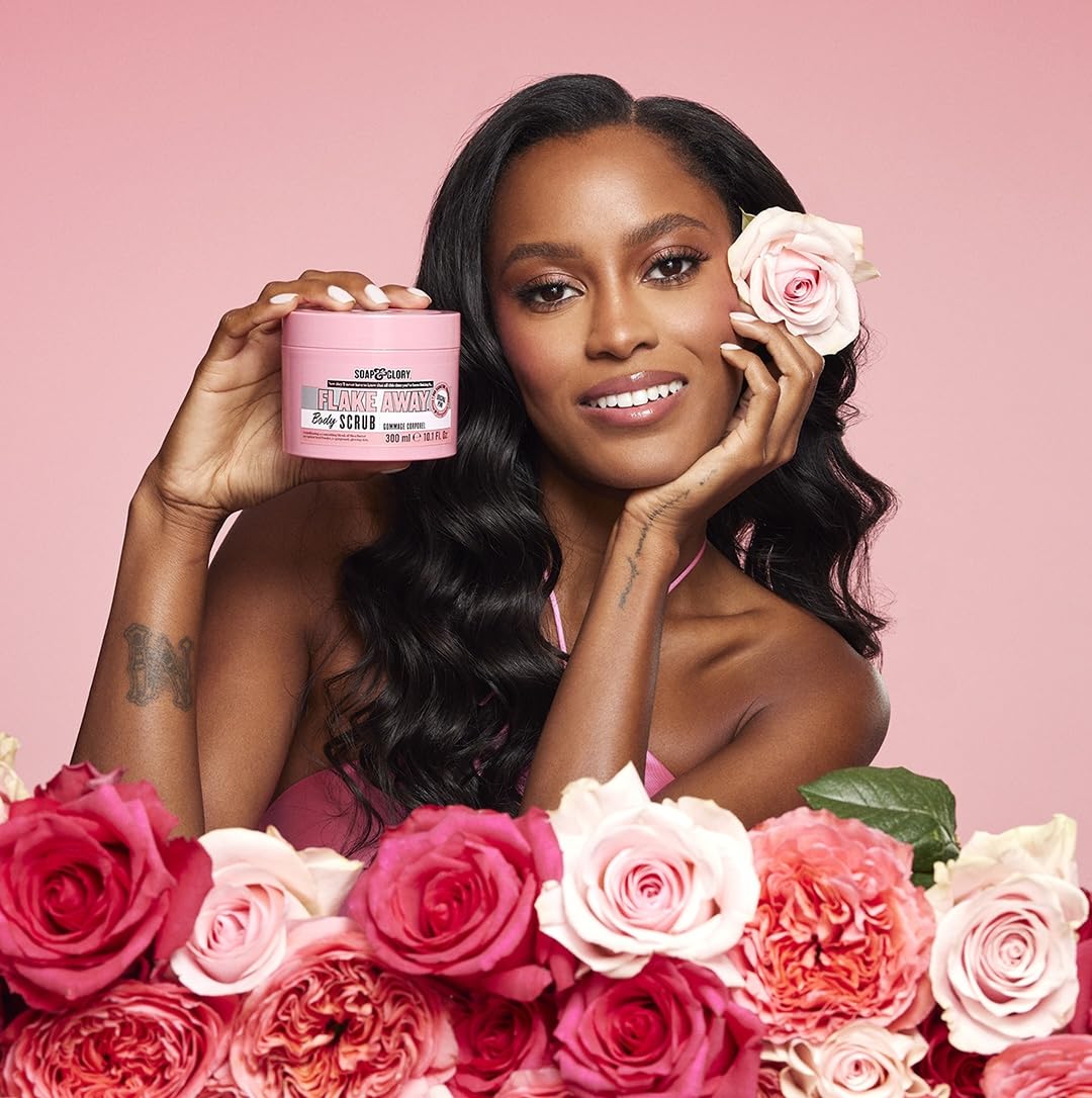 Soap & Glory Original Pink Exfoliating Body Scrub - Body Exfoliator & Dead Skin Remover with Mandarin Extract for Smooth, Radiant Skin - Rose & Bergamot (6.7 fl oz)