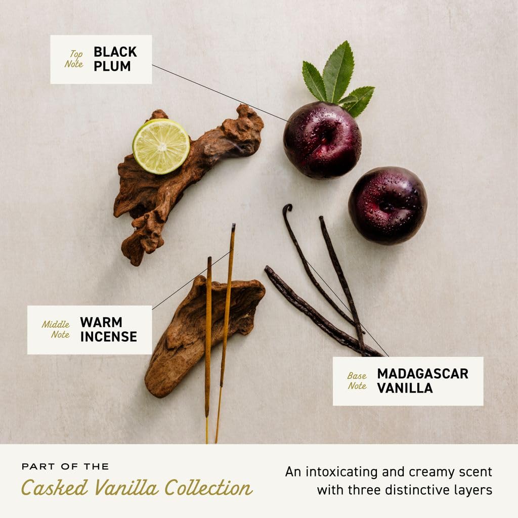 Cremo Casked Vanilla Body Spray, A Sophisticated Blend of Black Plum, Warm Incense, and Madagascar Vanilla, 3.5 Fl Oz