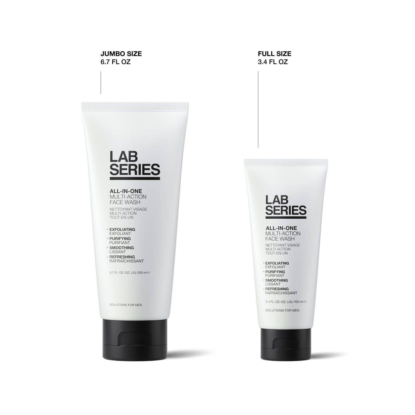 Lab Series Men's All-In-One Multi-Action Face Wash - Face Scrub - Cleanse and Purify Skin - Skin Care for Men, 3.4 Fl Oz