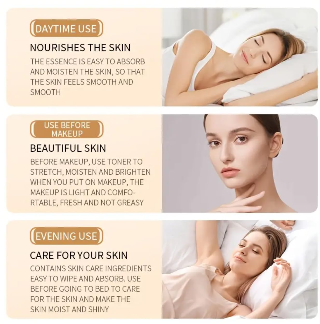 Rice Extract Hydrating Facial Toner, Skin-Nourishing Face Toner for Day & Night Use, Pore Refining & Moisturizing, Gentle Daily Skincare, 120 ml