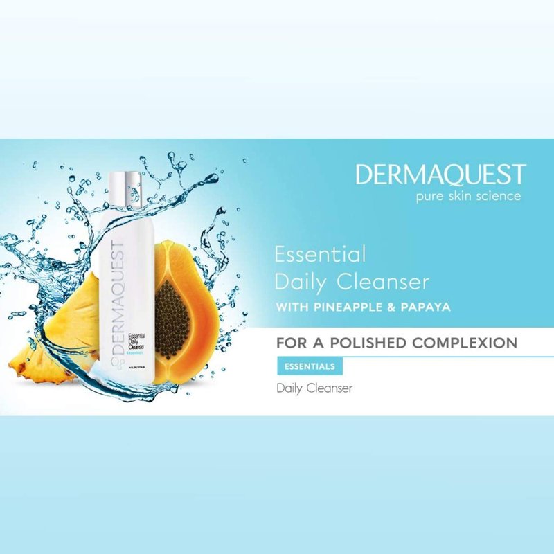 DermaQuest Gentle Exfoliating Daily Facial Cleanser - AHA & BHA Formula for Sensitive Skin | 6 oz.