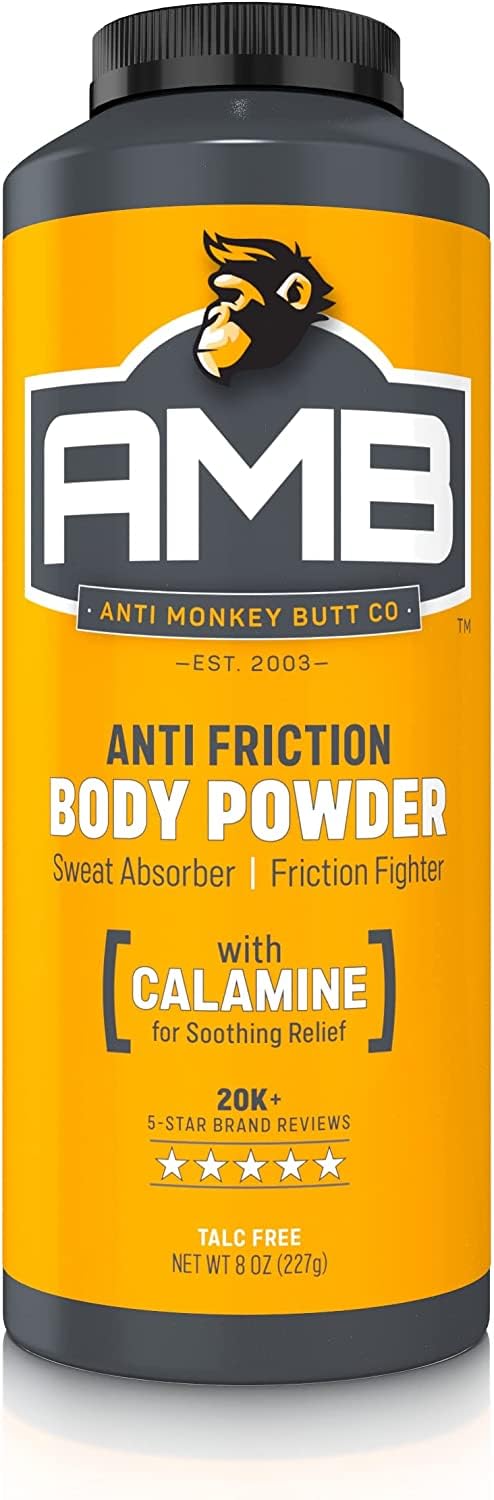 Anti-Monkey Butt Powder AMB, 8oz Anti-chafing Powder and Fresh Balls Lotion, 3.4oz, Men's Lotion to Powder Ball Deodorant - No Sweat Bundle, Hygiene for Groin Area