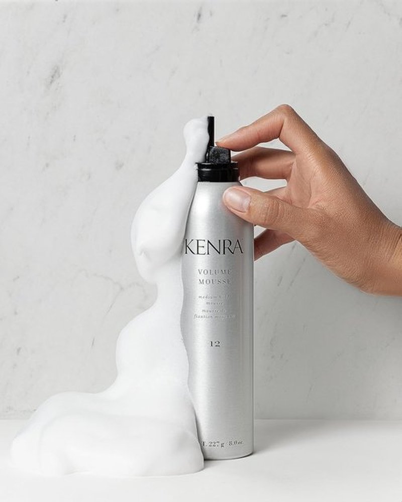 Kenra Volume Mousse 12 | Medium Hold Mousse | Non-Drying, Non-Flaking Lightweight Formulation |Styling Control Without Stiffness Or Stickiness | Tames Frizz & Conditions| All Hair Types| 8 oz (2-Pack)