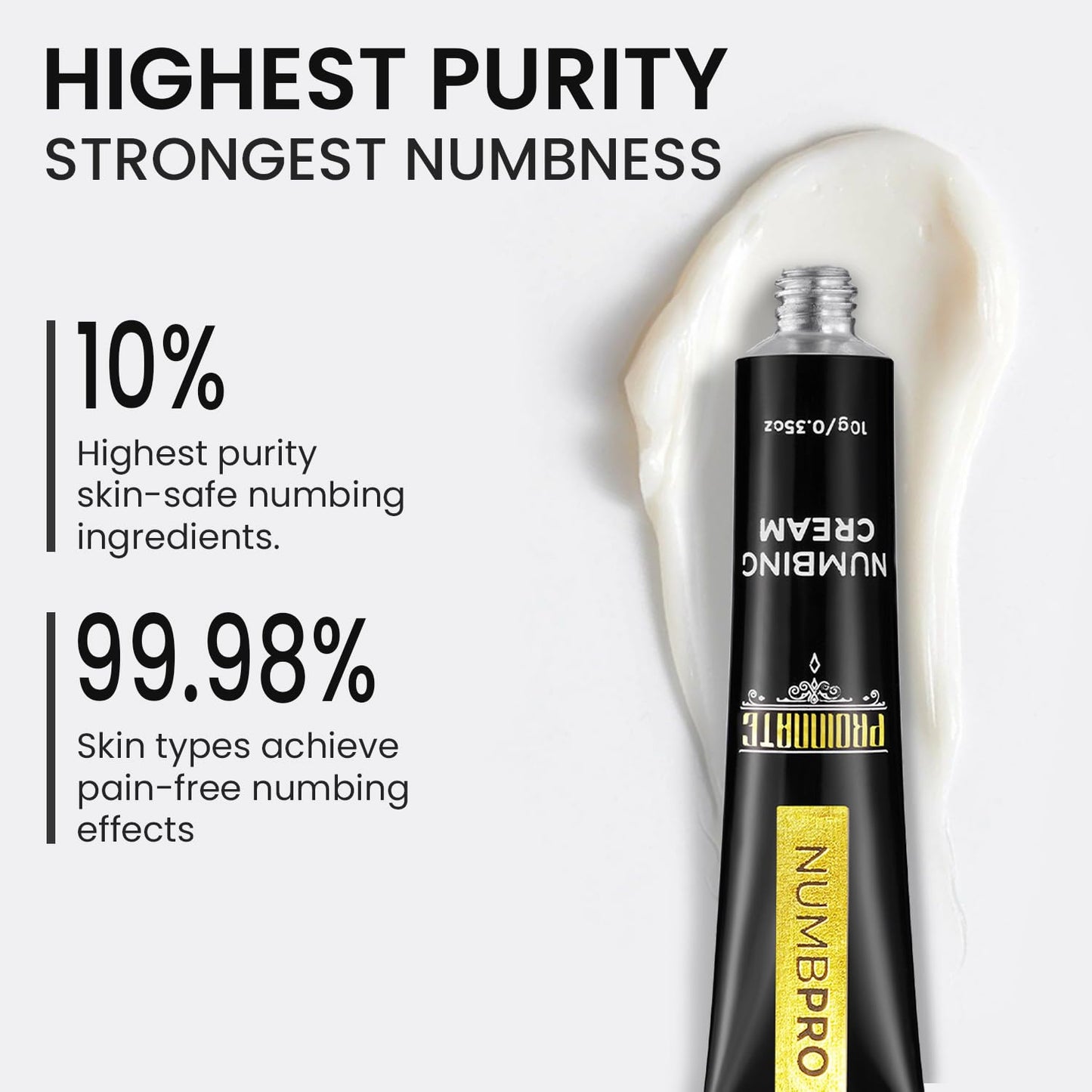 Proinnate Pro Numbing Cream, Max Strength Relief from Burning, itching, and discomfort, Reduces Soreness in Local and anorectal Areas 3x10g