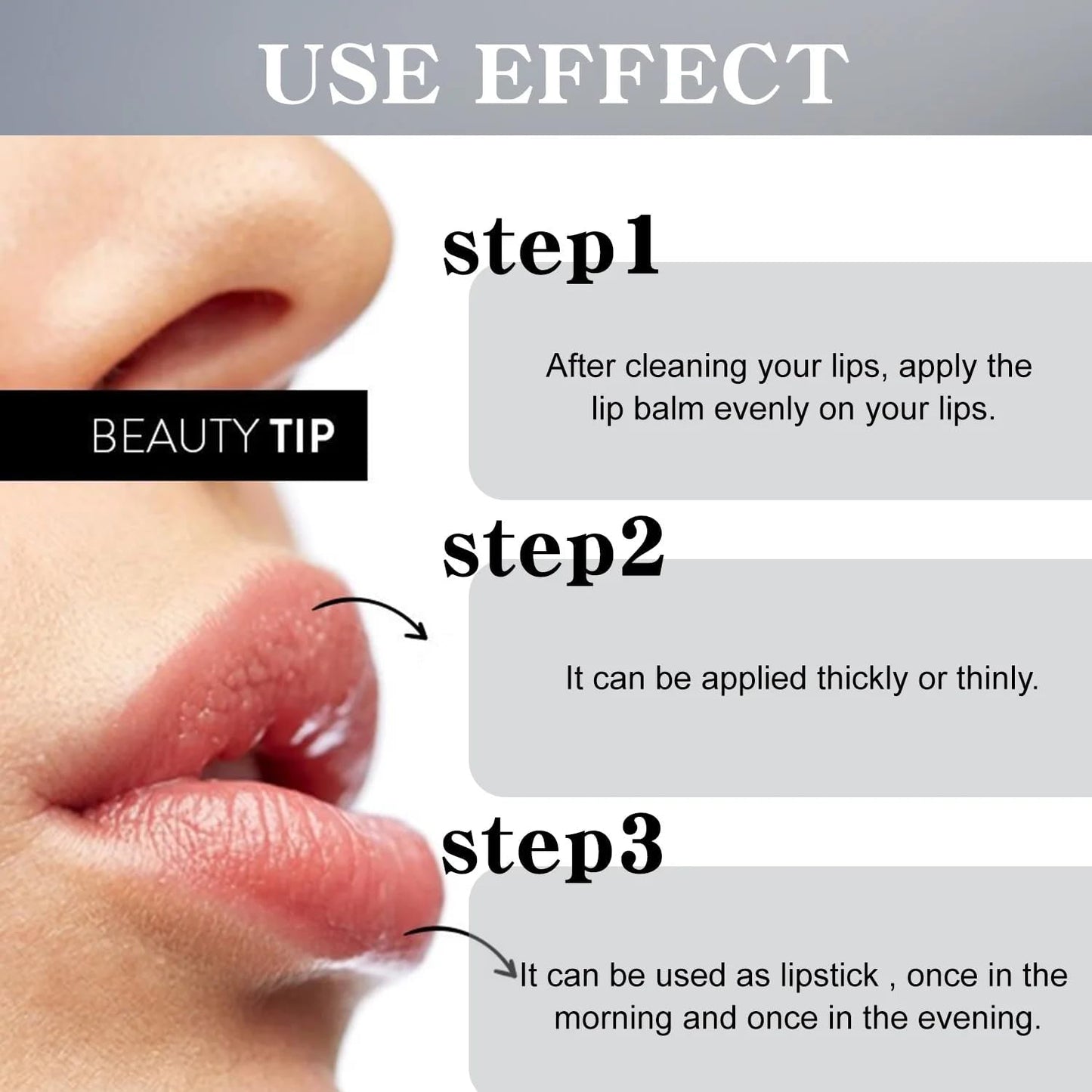 MEXMOB Turmeric Lip Balm Remove Dark Pigment Whitening Moisturizing Lip Hyaluronic Acid Exfoliating Dead Skin Lightening Lip Care