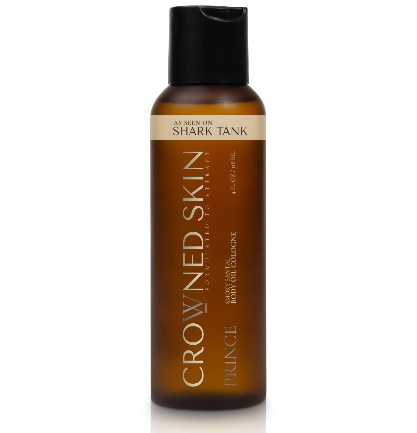 Crowned Skin Prince Body Oil Cologne for Men | Oceanic & Woody | As Seen On Shark Tank | Scented with White Musk & Bergamot | Infused with Natural Jojoba & Grapeseed Oil | All-Day Fragrance | 4oz