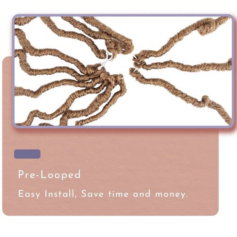 BOHOBABE Faux Locs Crochet Hair 18 Inch, Boho Soft Crochet Locs with Curly Ends, Long Bohemian Goddess Locs Crochet Braids for Black Women (6 Packs, 27#)