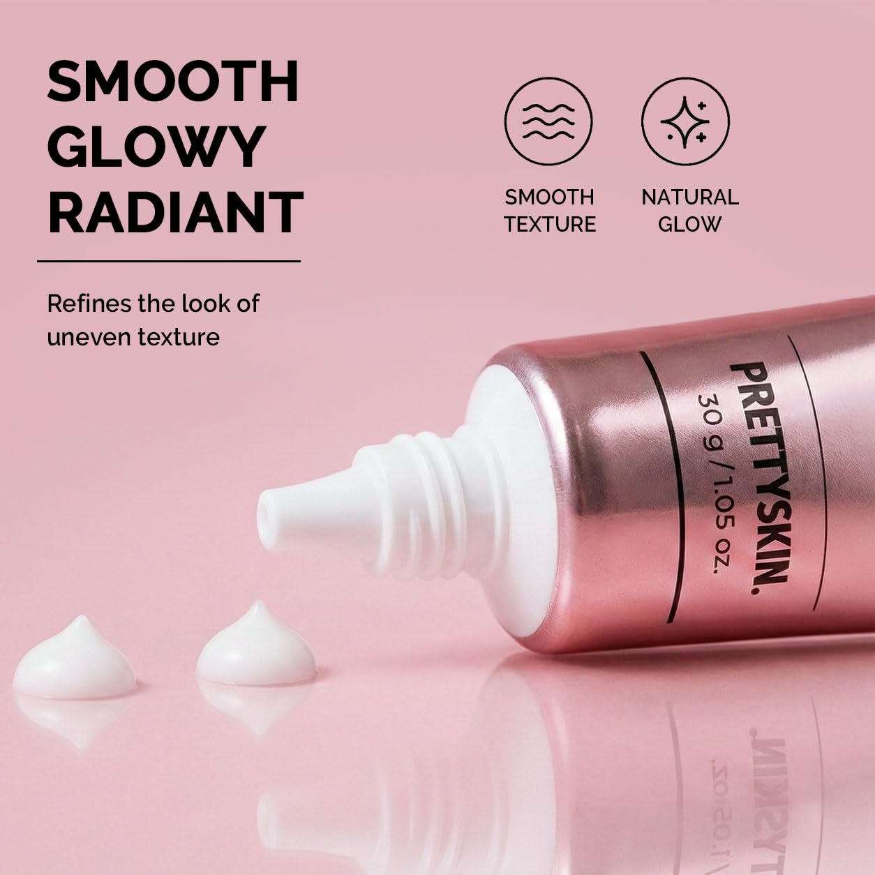 PRETTYSKIN Rose PDRN 21% Facial Cream, Fast-Absorbing Daily Moisturizer for Smooth-Looking Glass Skin, Non-Greasy Korean Face Cream with Ceramide NP, Peptides, Niacinamide & Hyaluronic Acid, 1.05 oz
