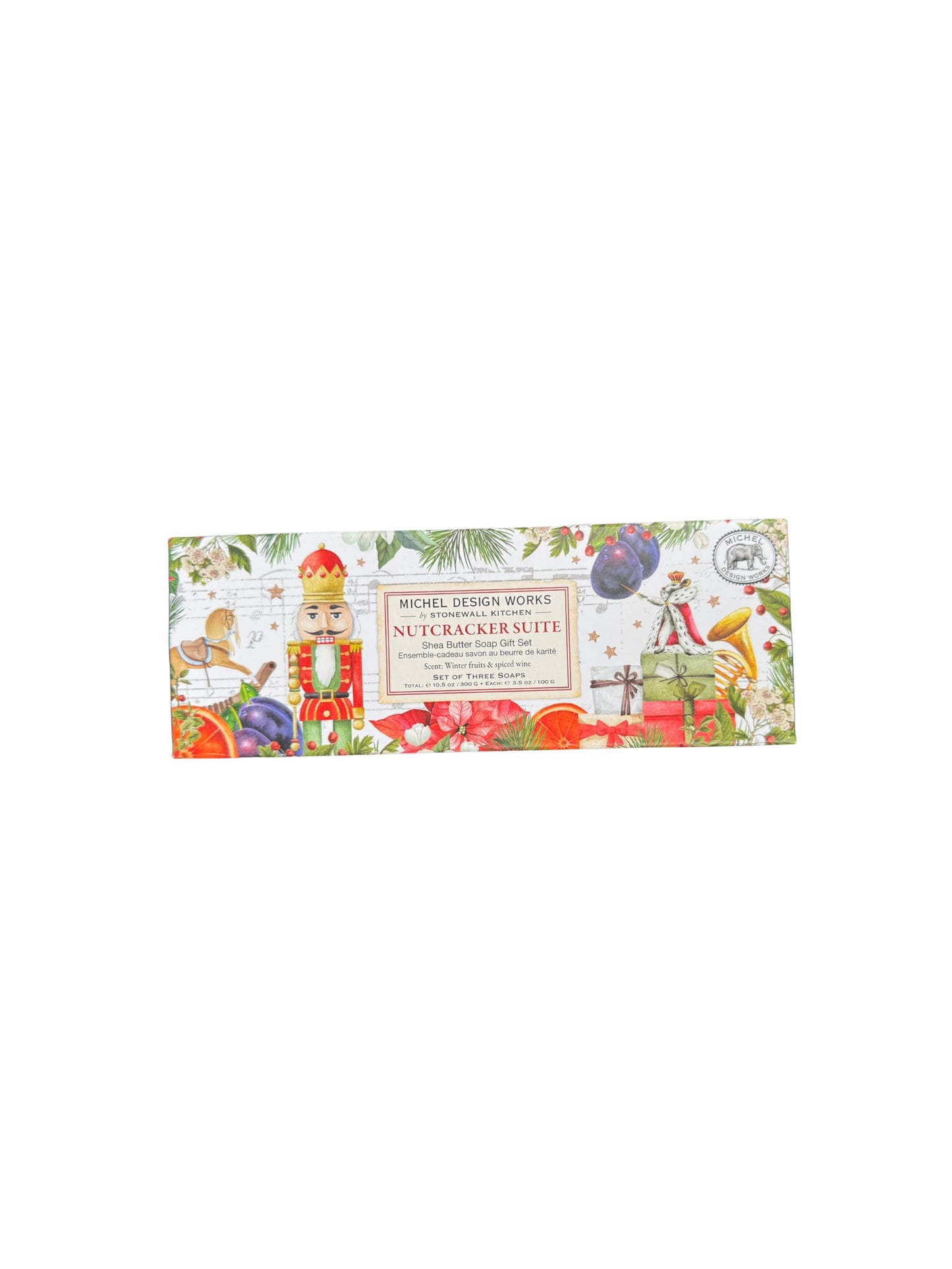 Michel Design Works Triple Shea Butter Soap Gift Set (3 Bars) (Nutcracker Suite)