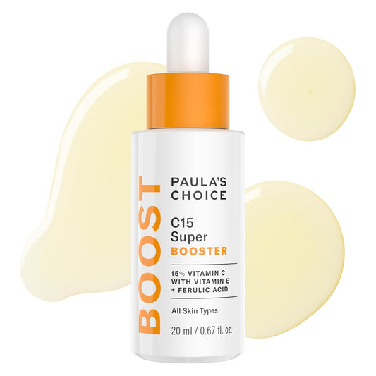 Paula's Choice BOOST C15 Super Booster - 15% Vitamin C Serum for Radiant Skin | Fragrance-Free, with Vitamin E & Ferulic Acid