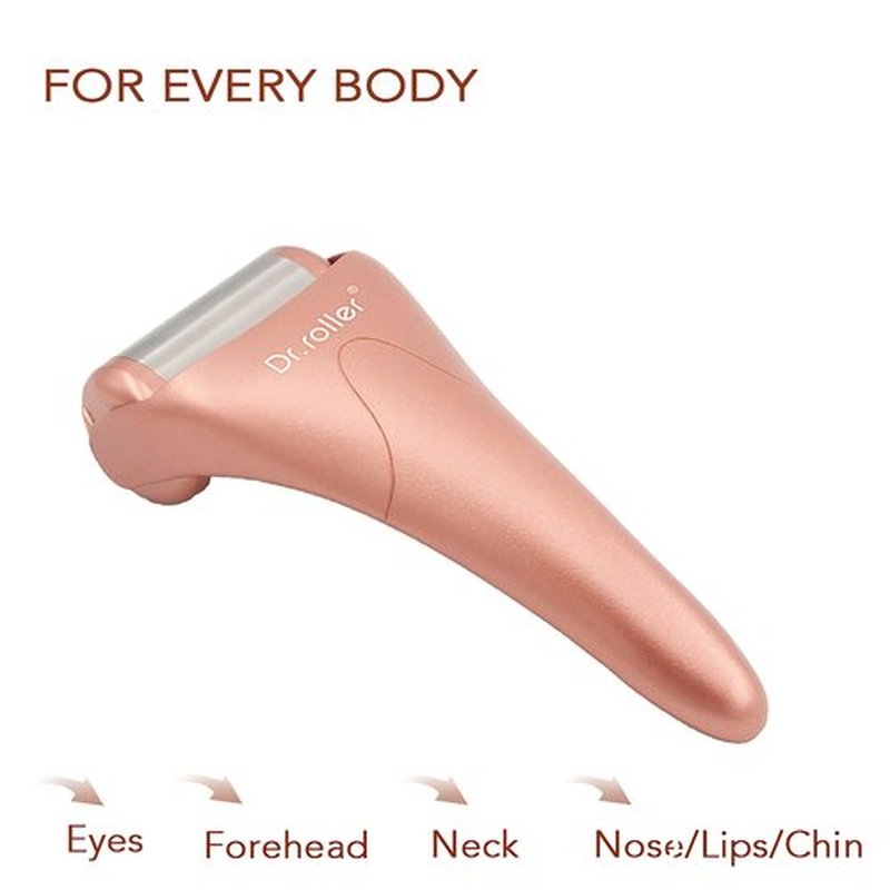 Dr.roller Ice Roller, Ice Roller for Face Freeze Massager, Ice Face Roller, Face Ice Roller Skin Care Tool for Reduce Pain Relief and Minor Injury, Relieve Puffiness (Stainless Steel)