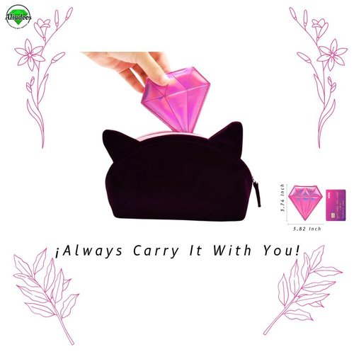 ALIADOOS CONNECTING YOUR EMOTIONS: Dual Sided Compact Mirror Portable for Travel Home Office Makeup Hand Size or Pocked Iridescent Foldable in Diamond Shape Mirror for Women Girls