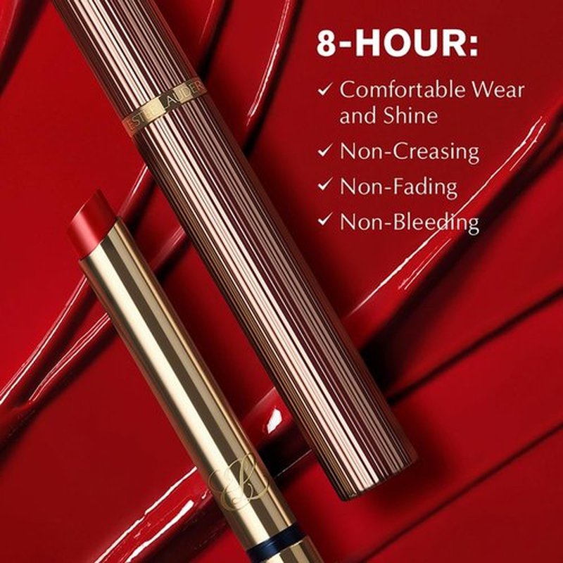 Estée Lauder Pure Color Explicit Long-Lasting Slick Shine Slim Lipstick, 0.02 Ounce, 419 Playtime