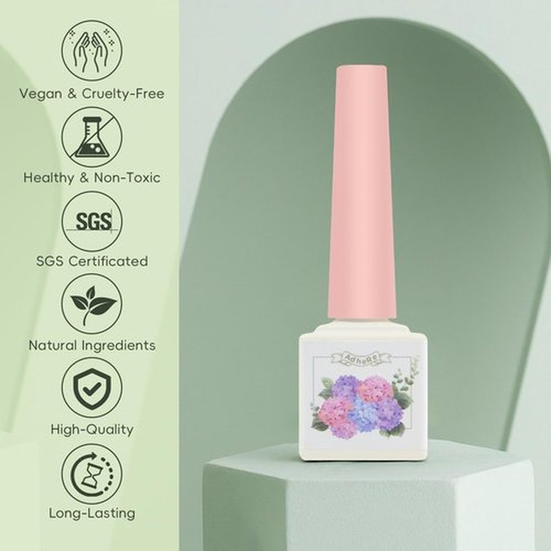ADHERE Magnetic Gel Nail Polish 12ML - 6 Colors Cat Eye Gel Nail Polish Kit with Magnetic Stick High Glossy Shine Effect Nail Art Manicure Home DIY for Women Girl (With Magnet As Gift)