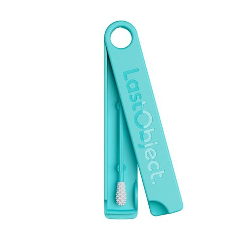 LastSwab® Reusable Cotton Swabs for Ear Cleaning - The Sustainable and Sanitary Alternative to Single-Use Q Tips - Zero Waste and Easy to Clean - Comes with a Convenient Travel Case Holder - Turquoise