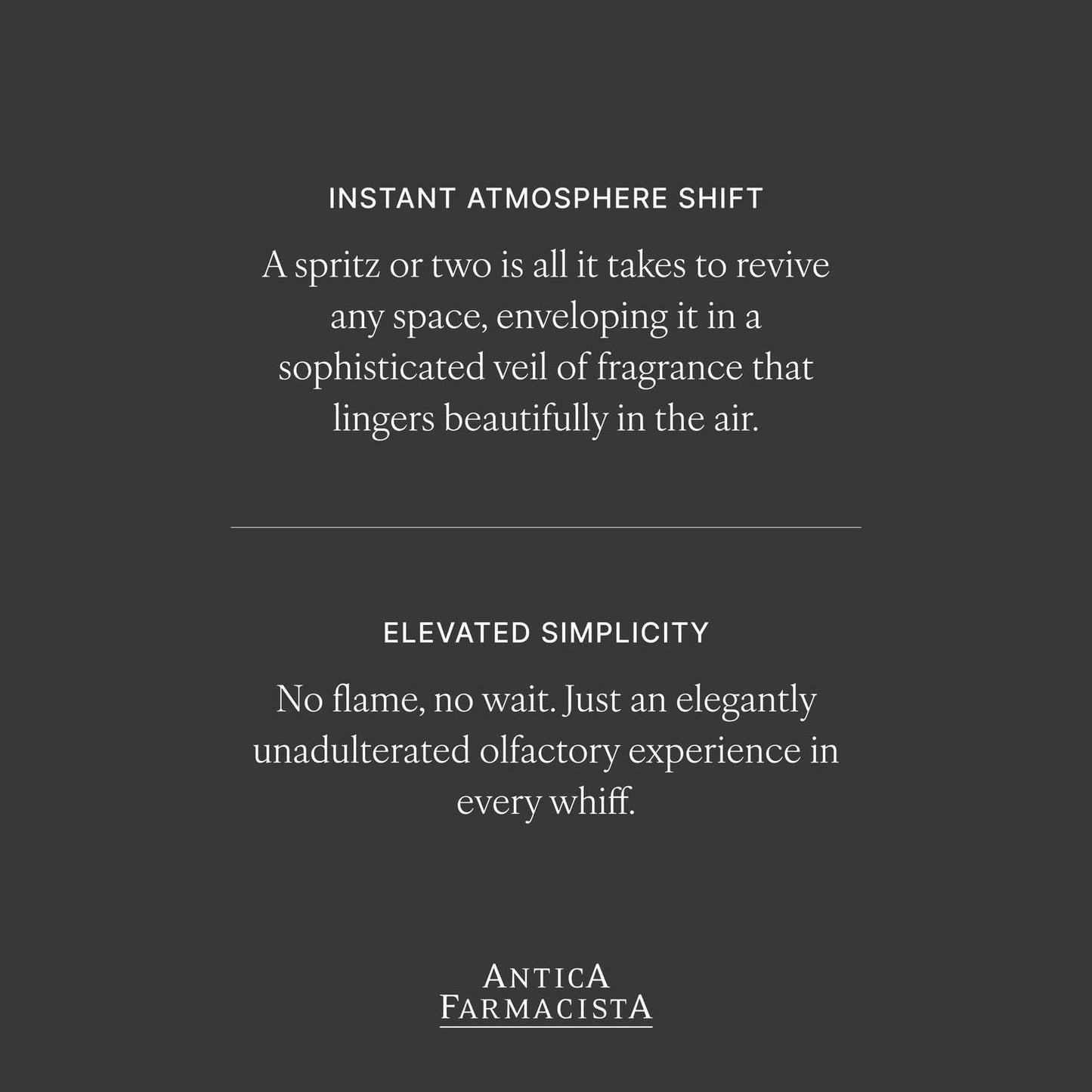 Antica Farmacista Room Spray - Elegant House Spray - Long-Lasting, Room Fragrance - Luxury Gift for Housewarming - Orange Blossom, Lilac & Jasmine, 3.4 fl oz