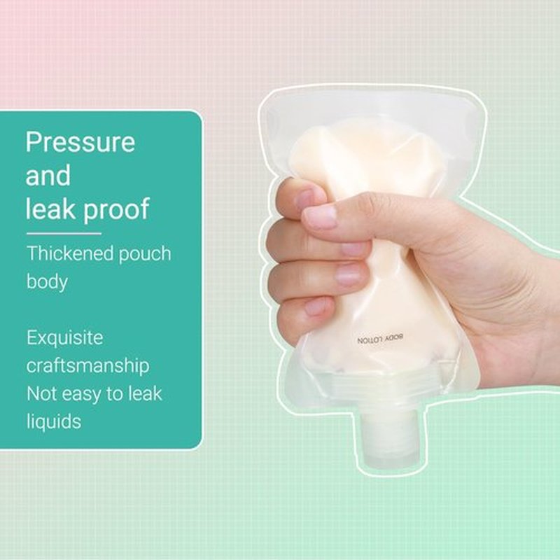 ASEVAT 9pack Leak Proof Empty Squeeze Pouches Refillable Travel Size Containers liquid travel pouches for Travel TSA Approved Travel Pouches for Toiletries for Lotion