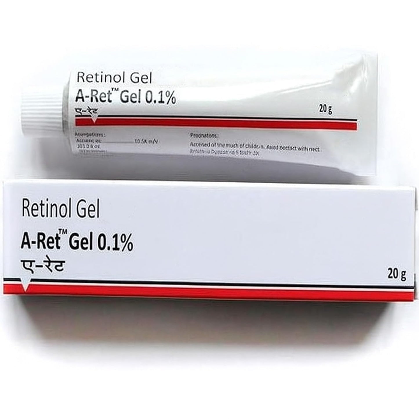 Retinol Gel 0.1 Vitamin A Repairs Fine Lines & Wrinkles, Scar Treatment, Age and Sun Spots, Anti-Aging Formula, 20 G