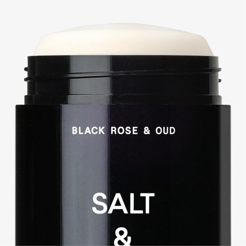 Salt & Stone Natural Deodorant for Women & Men - Black Rose & Oud | Extra Strength Natural Deodorant | Aluminum Free with Probiotics, Seaweed Extracts & Shea Butter (2.6 oz)