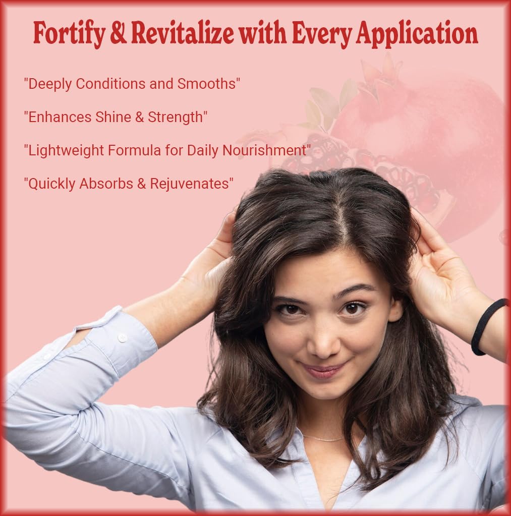 8oz Pomegranate Seed Oil, 100% Pure and Natural, Organic and Rich in Antioxidants for Supple, Soft Skin and Hair - Includes Pump & Flip Cap