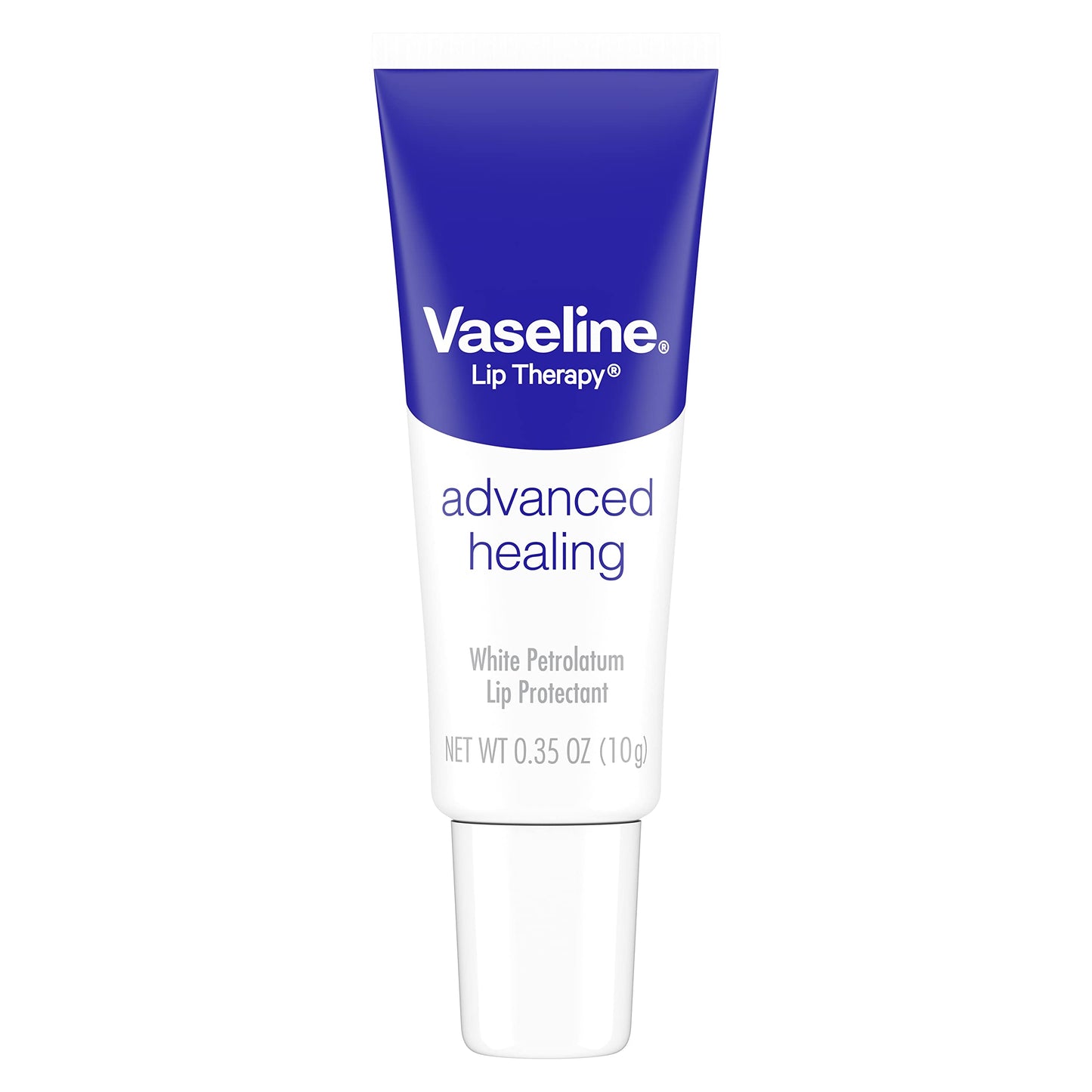 Vaseline Lip Therapy Lip Balm Tube, Advanced Healing Lip Moisturizer, 0.35 oz