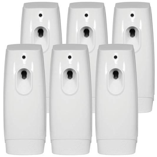TimeMist Classic Metered Aerosol Air Freshener Fragrance Dispenser - (Case of 6) 1047717 - Great for Odor Control in Kitchen, Bathroom, Locker Room, Breakroom and Washroom