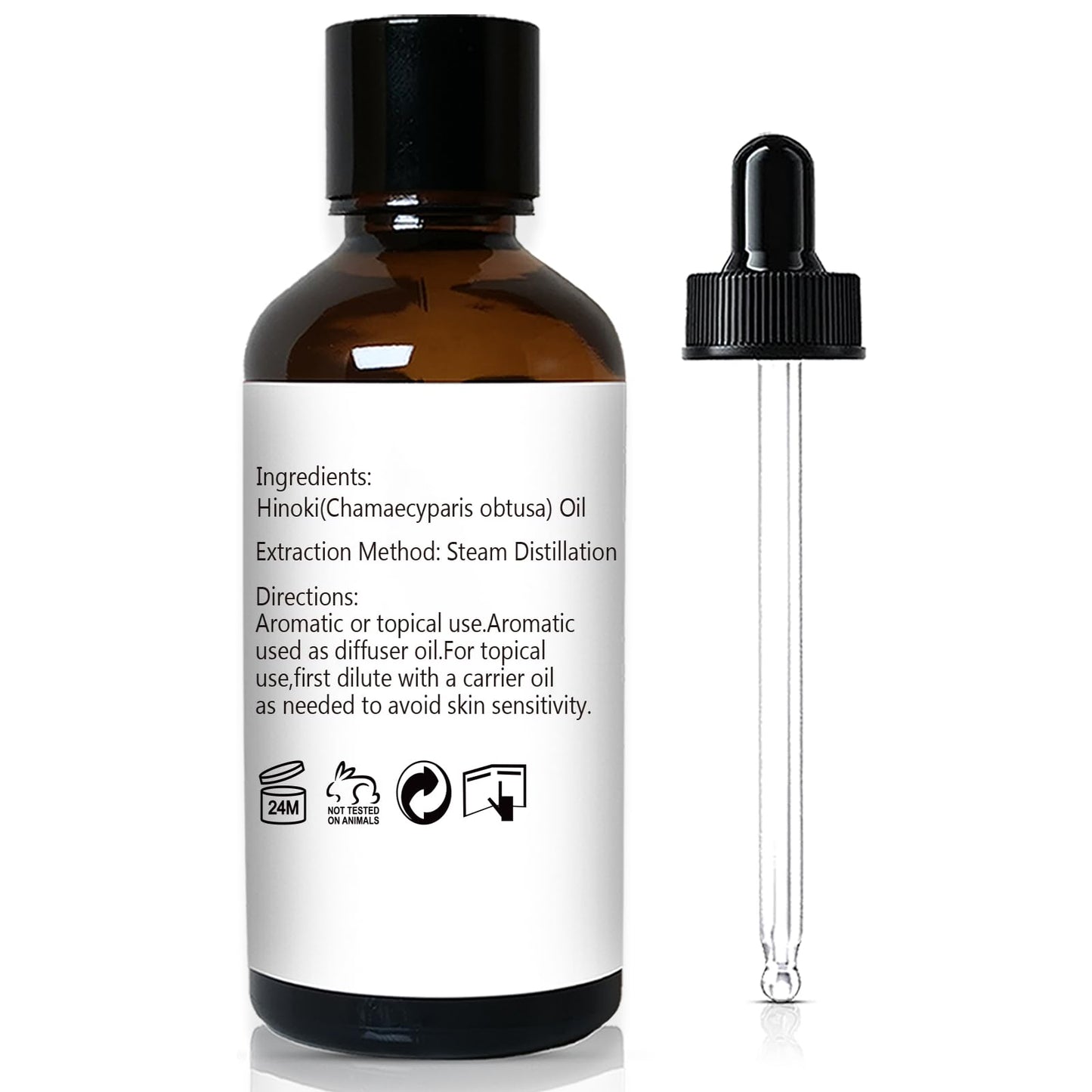 GM Gumili Hinoki Essential Oil 1 Oz – 100% Pure Natural Hinoki Oil for Diffuser, Skin, Hair, Massage & DIY, Refreshing Woodsy Aroma