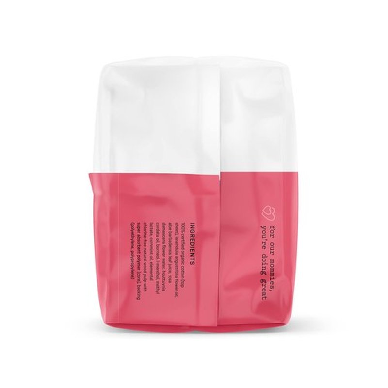 The Honey Pot Company - Herbal Postpartum Pads w/Wings - Infused w/Essential Oils for Cooling Effect, Organic Cotton Cover, & Ultra-Absorbent - Postpartum Essentials to fill your Postpartum Kit - 12ct